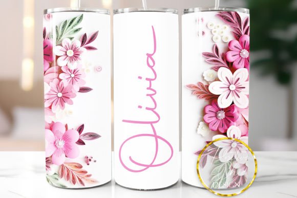 Download Custom Tumbler PNG Flowers Sublimation - Tumbler png Collection