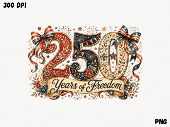 Download 250 Years of Freedom Patriotic PNG, Amer - Premium Resources