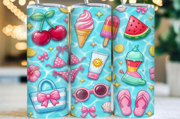Download Hello Summer Tumbler Wrap PNG - Summer tumbler wrap Collection