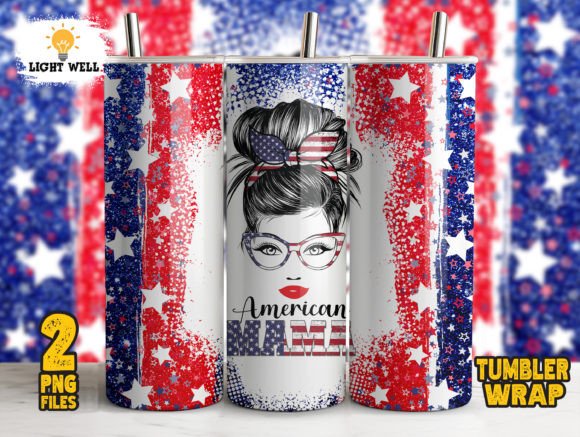 Download Mama American Flag July 4th Tumbler PNG - Tumbler png Collection