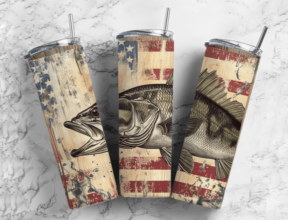 Download American Bass Fishing Tumbler PNG , Subl - Tumbler png Collection