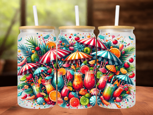 Download Tropical Cocktail Party 16oz Tumbler PNG - Tumbler png Collection