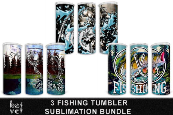 Download Fishing Tumbler PNG Bundle Sublimation - Tumbler png Collection
