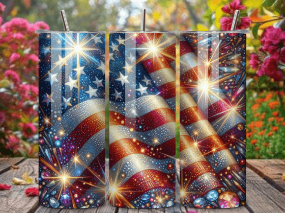 Download 4th of July Glitter USA Flag Tumbler PNG - Tumbler png Collection