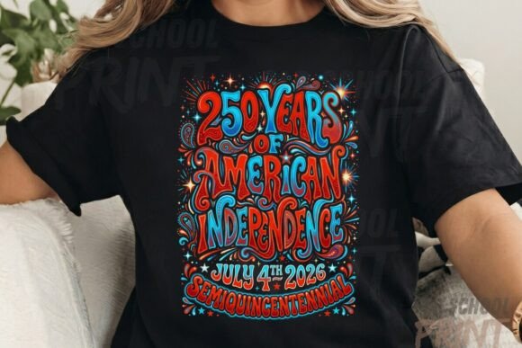 Download 4th of July USA 250 Years Retro T-Shirt - Premium Resources